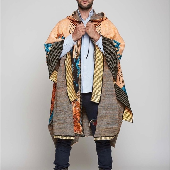 Chekanka Unisex Balam Poncho / Cape Multicolor One Size Fits All​​​​​​ - Picture 15 of 15